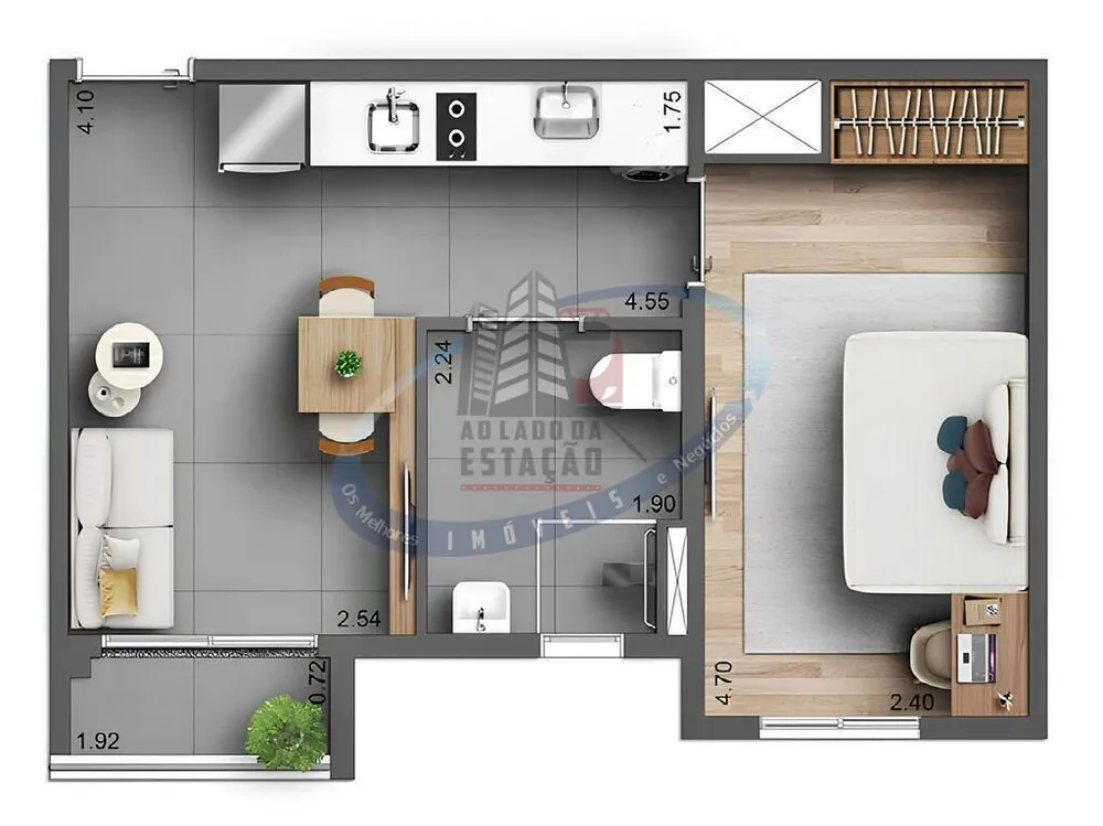 Apartamento, 2 quartos, 39 m² - Foto 7
