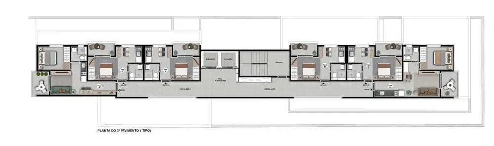 Apartamento, 1 quarto, 33 m² - Foto 2