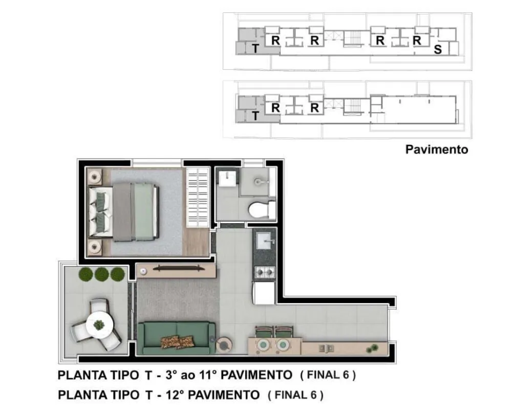 Apartamento, 1 quarto, 33 m² - Foto 8