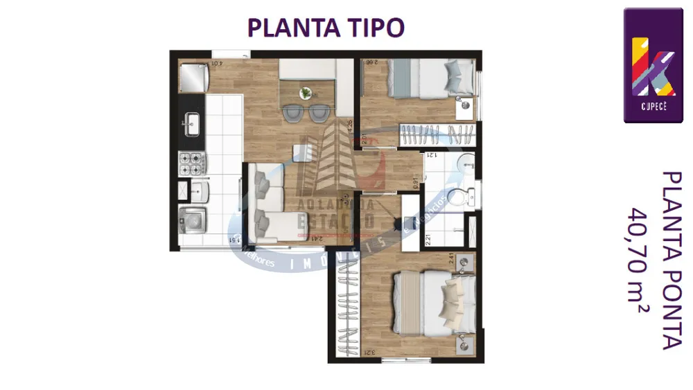 Apartamento, 2 quartos, 40 m² - Foto 11