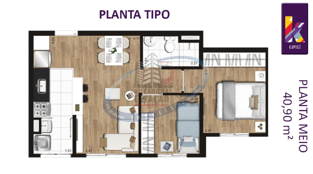 Apartamento, 2 quartos, 40 m² - Foto 12