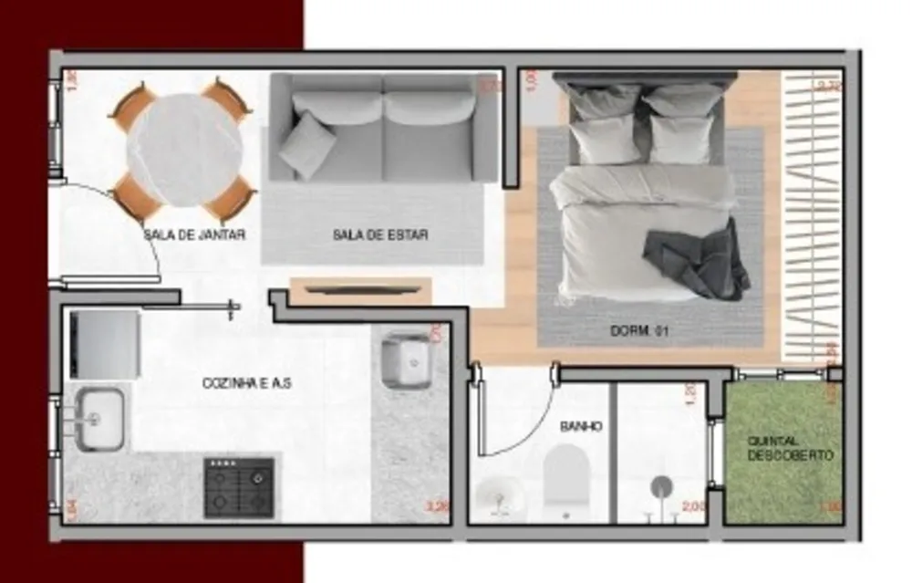 Apartamento, 1 quarto, 30 m² - Foto 12