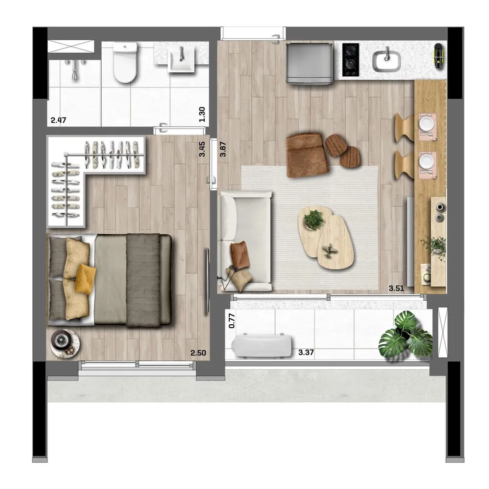Apartamento, 1 quarto, 31 m² - Foto 11
