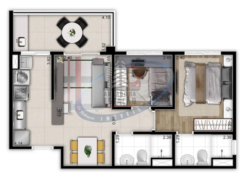 Apartamento, 2 quartos, 37 m² - Foto 27