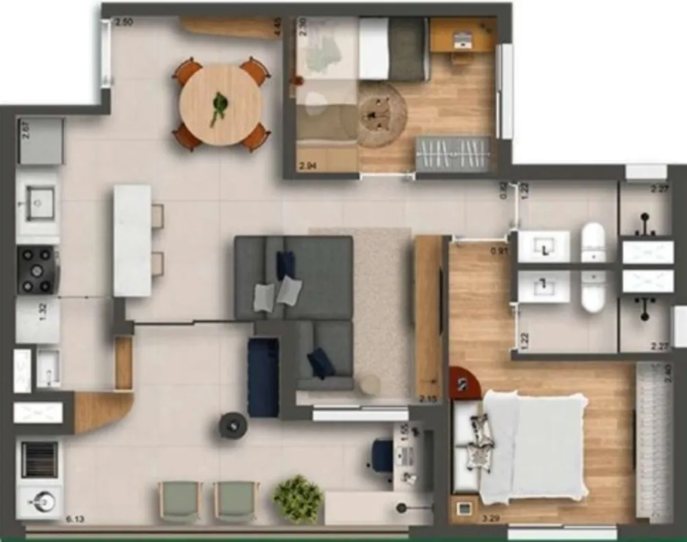 Apartamento, 3 quartos, 69 m² - Foto 10