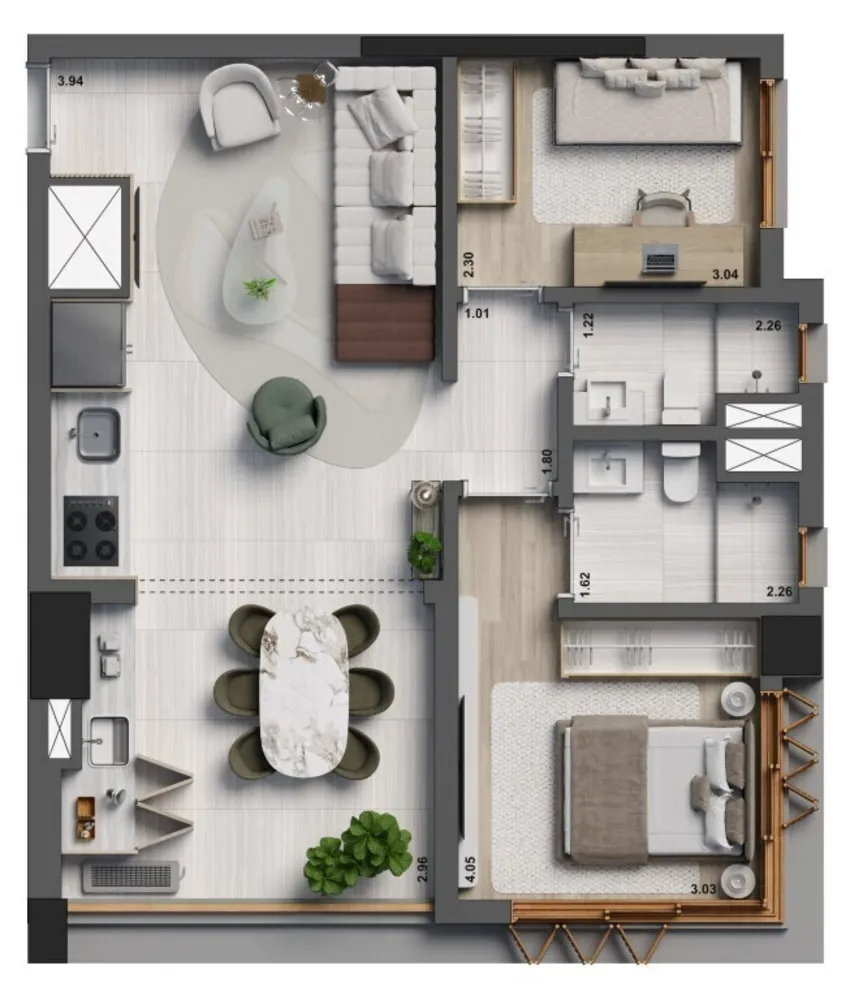 Apartamento, 3 quartos, 91 m² - Foto 6