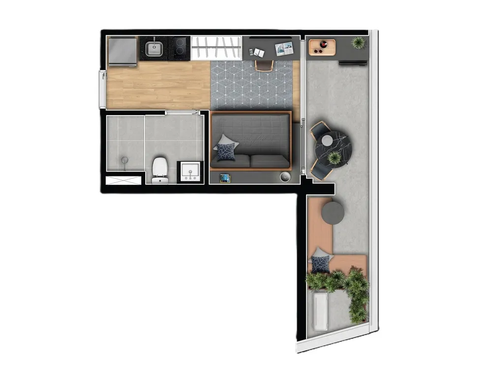 Apartamento, 1 quarto, 50 m² - Foto 8