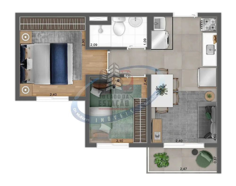 Apartamento, 1 quarto, 27 m² - Foto 12