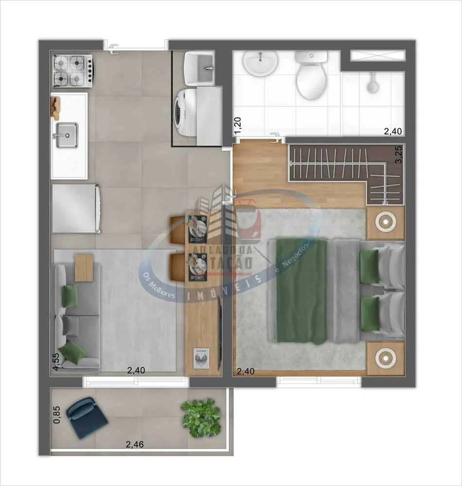 Apartamento, 1 quarto, 27 m² - Foto 11