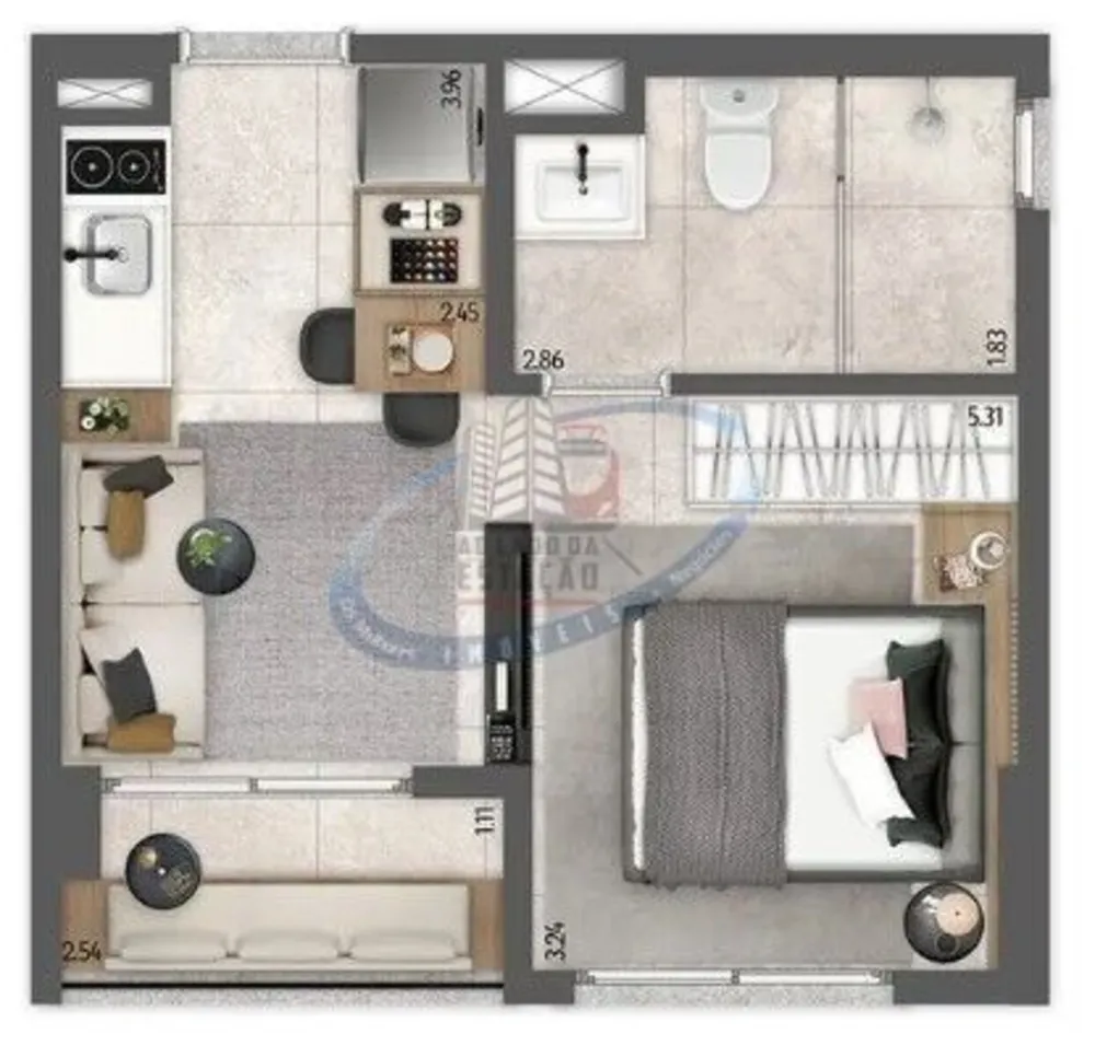 Apartamento, 1 quarto, 29 m² - Foto 12