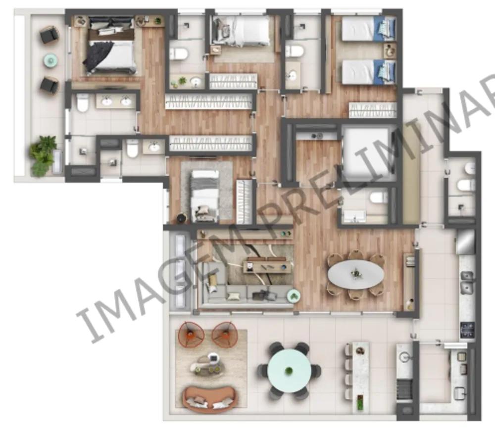 Cobertura, 3 quartos, 355 m² - Foto 5