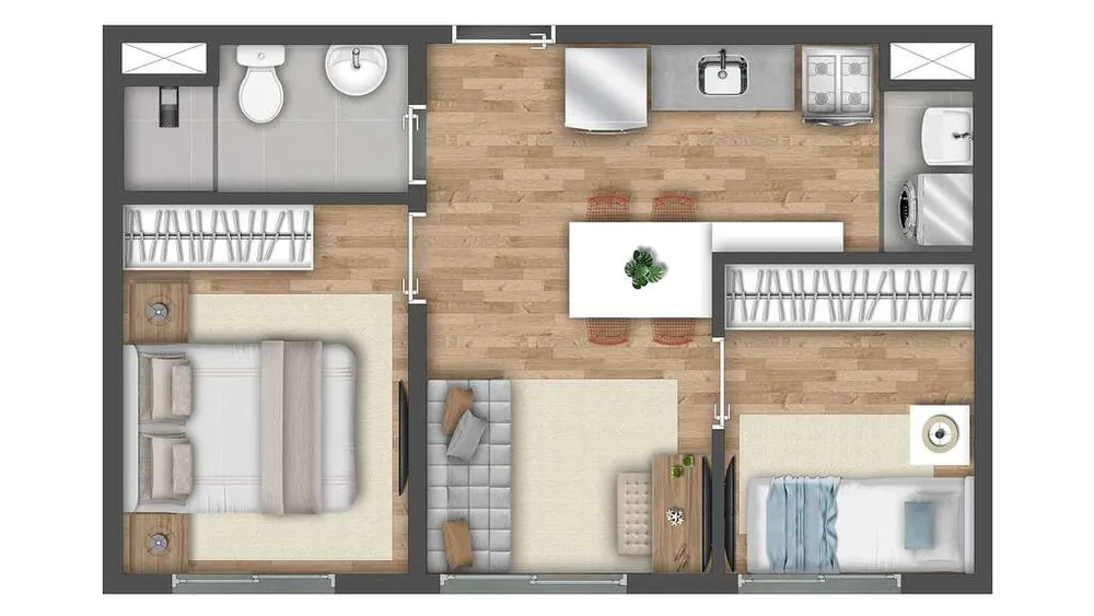 Apartamento, 2 quartos, 40 m² - Foto 11