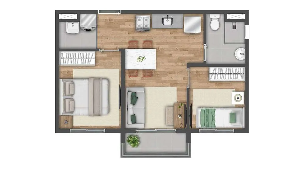 Apartamento, 2 quartos, 40 m² - Foto 12