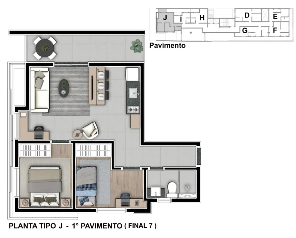 Apartamento, 1 quarto, 30 m² - Foto 8