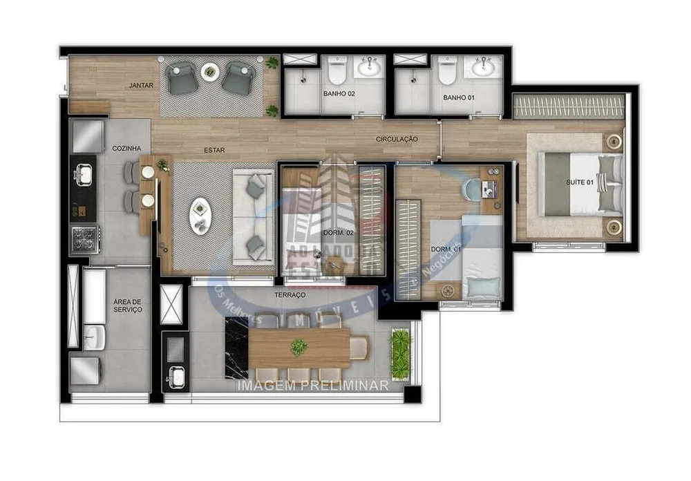 Apartamento, 3 quartos, 84 m² - Foto 8