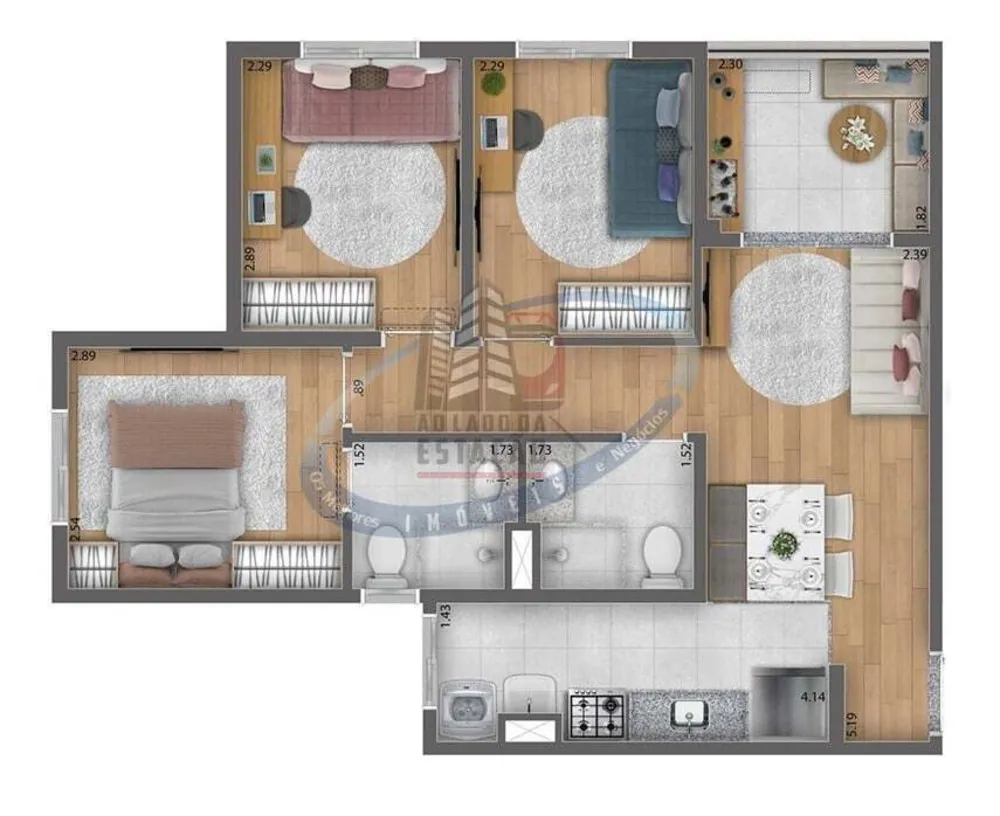 Apartamento, 2 quartos, 46 m² - Foto 12