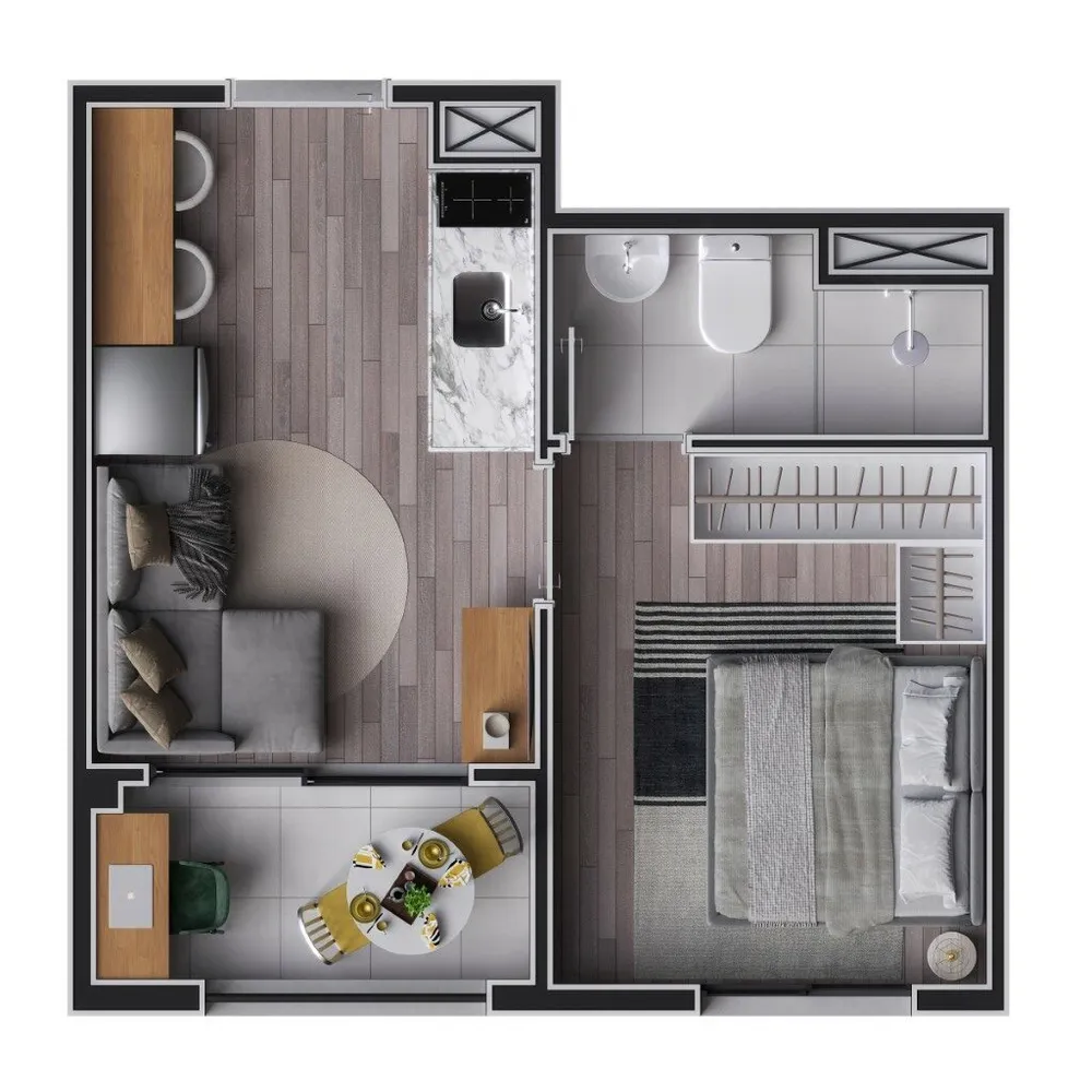Apartamento, 2 quartos, 36 m² - Foto 11
