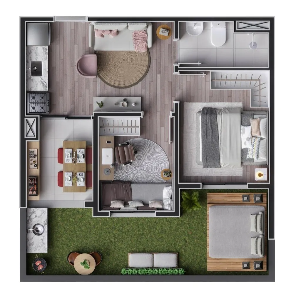 Apartamento, 2 quartos, 36 m² - Foto 12