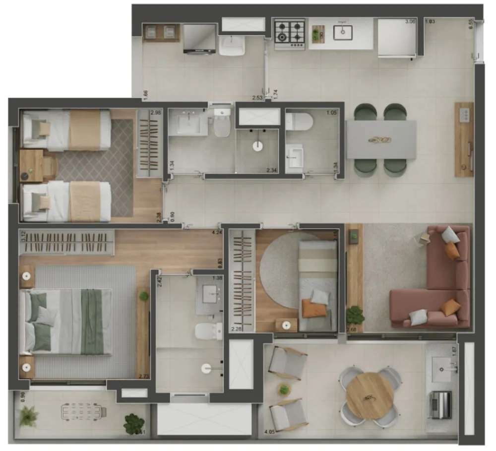 Apartamento, 1 quarto, 38 m² - Foto 10