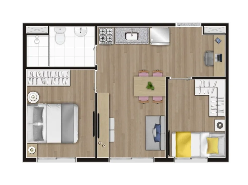 Apartamento, 1 quarto, 28 m² - Foto 12