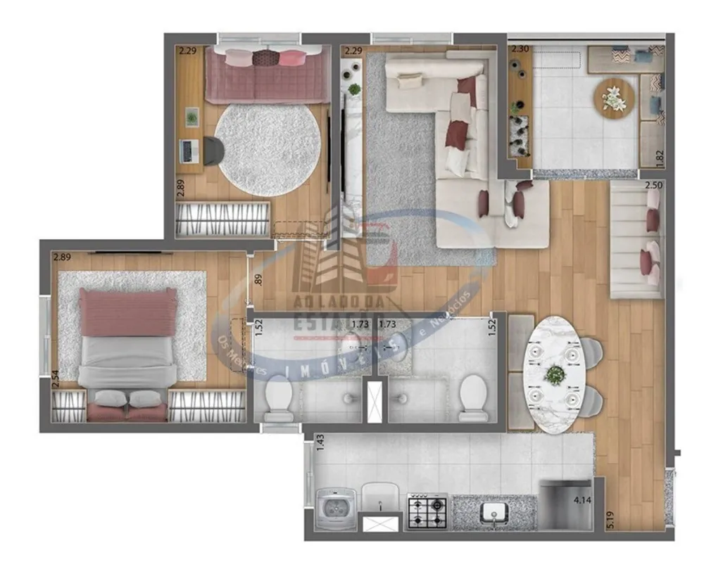Apartamento, 3 quartos, 57 m² - Foto 7