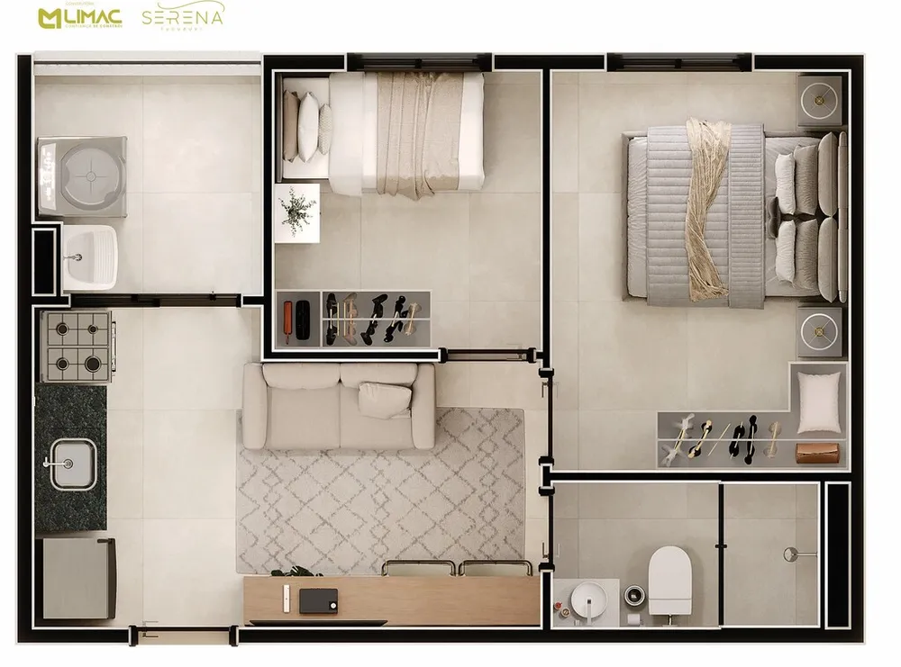 Apartamento, 1 quarto, 32 m² - Foto 9