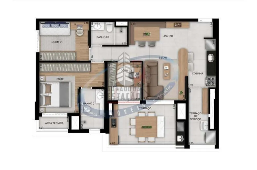 Apartamento, 3 quartos, 88 m² - Foto 7