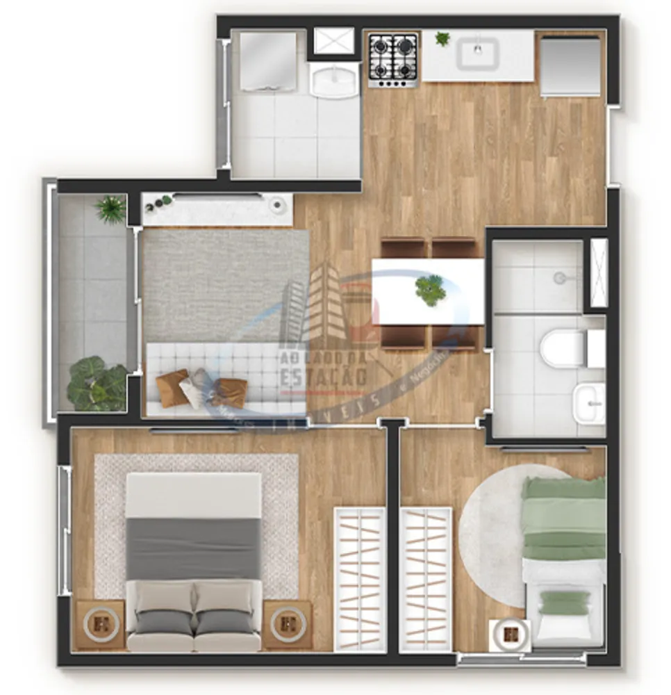Apartamento, 2 quartos, 37 m² - Foto 8