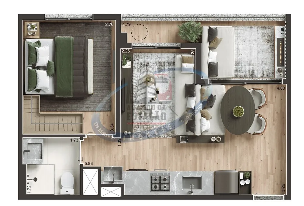 Apartamento, 2 quartos, 39 m² - Foto 12