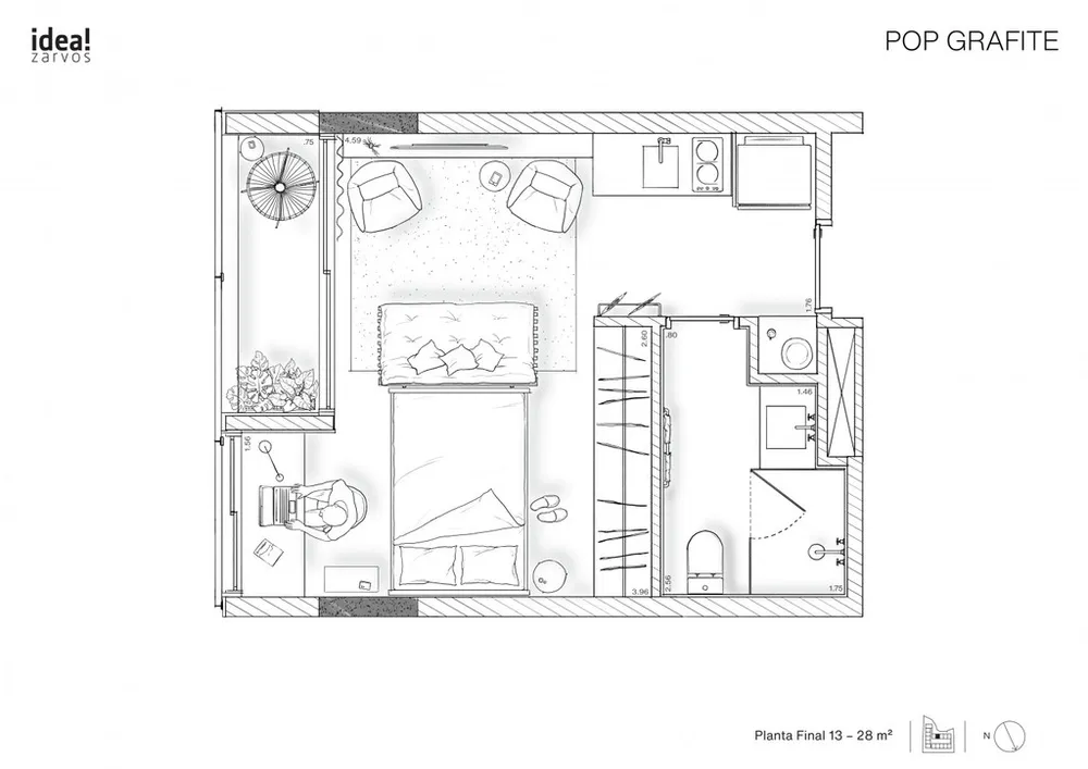 Apartamento, 1 quarto, 28 m² - Foto 5