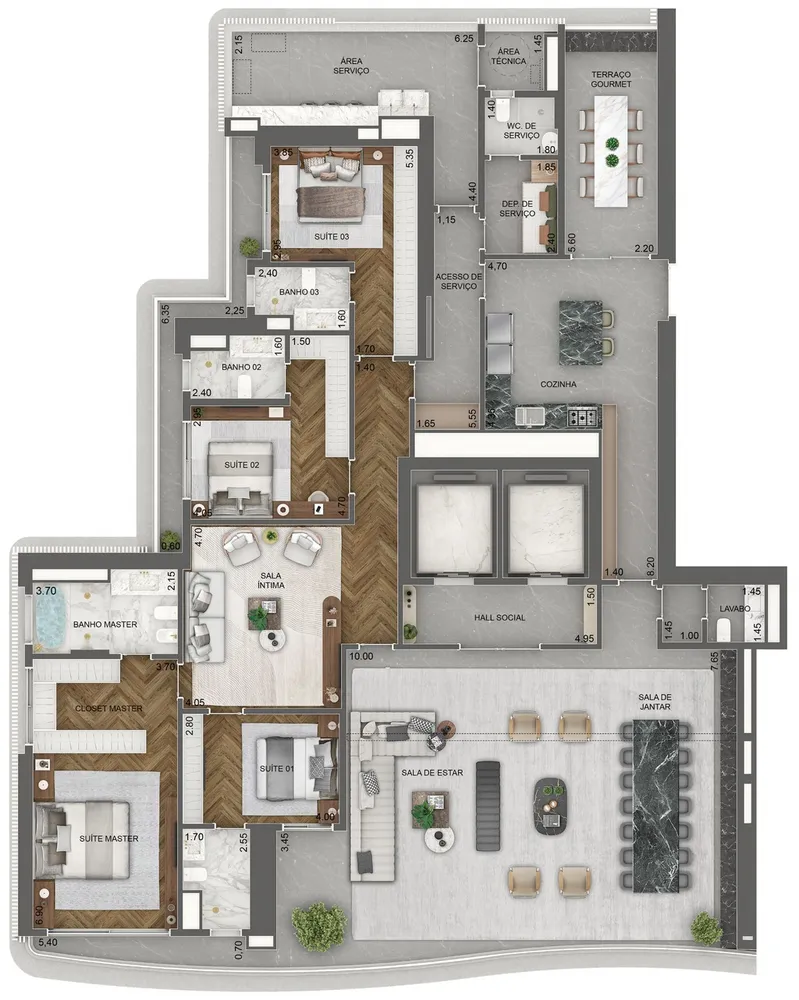 Apartamento, 4 quartos, 348 m² - Foto 8