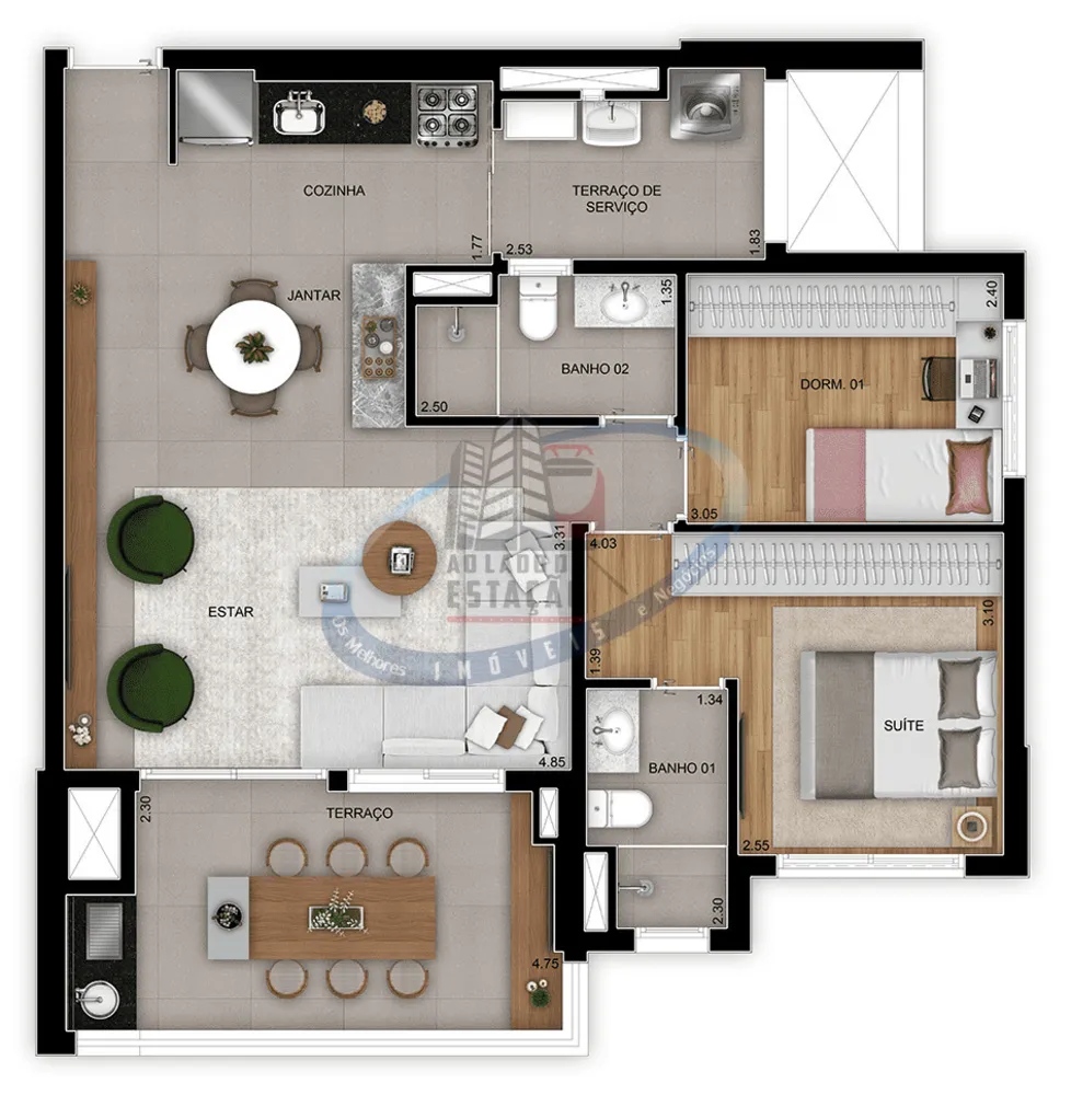 Apartamento, 3 quartos, 78 m² - Foto 5