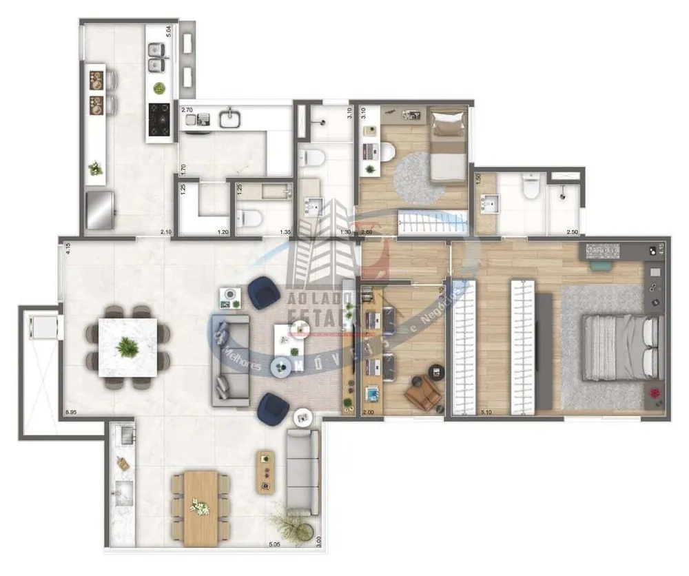 Apartamento, 3 quartos, 121 m² - Foto 8