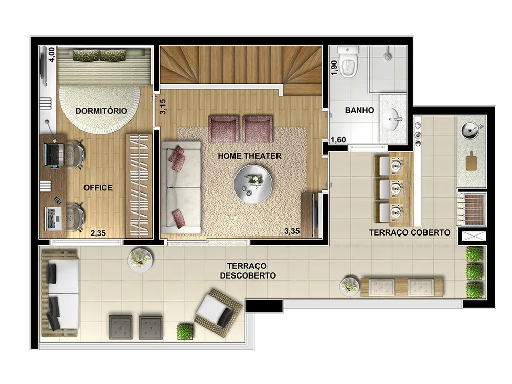 Cobertura, 2 quartos, 117 m² - Foto 10