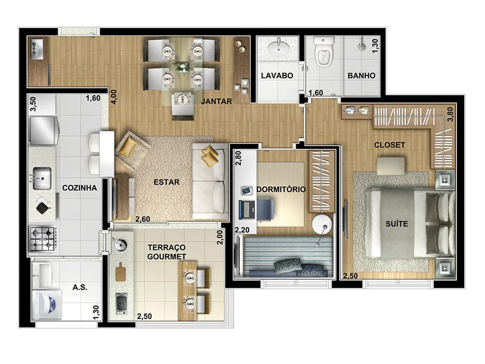 Cobertura, 2 quartos, 117 m² - Foto 9