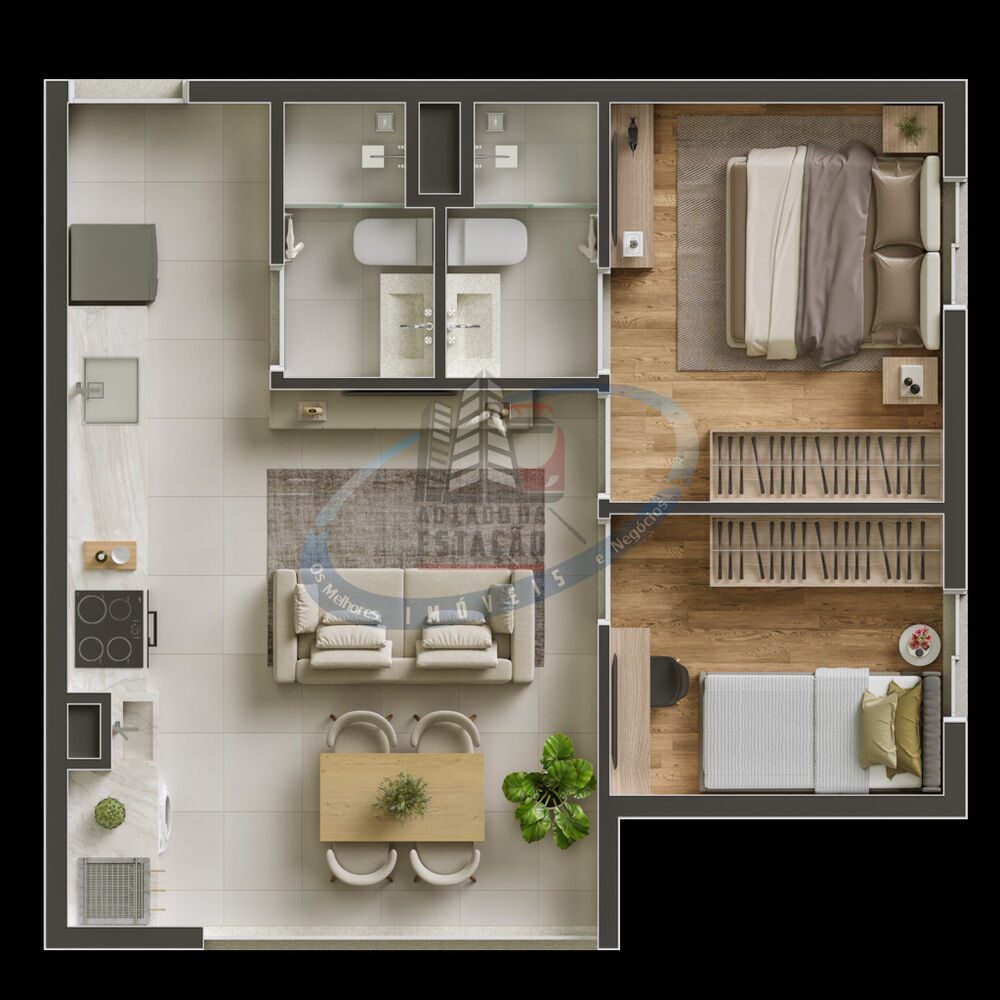 Apartamento, 2 quartos, 42 m² - Foto 3