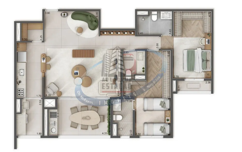 Apartamento, 4 quartos, 125 m² - Foto 9