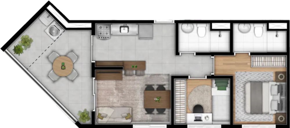 Apartamento, 2 quartos, 55 m² - Foto 12