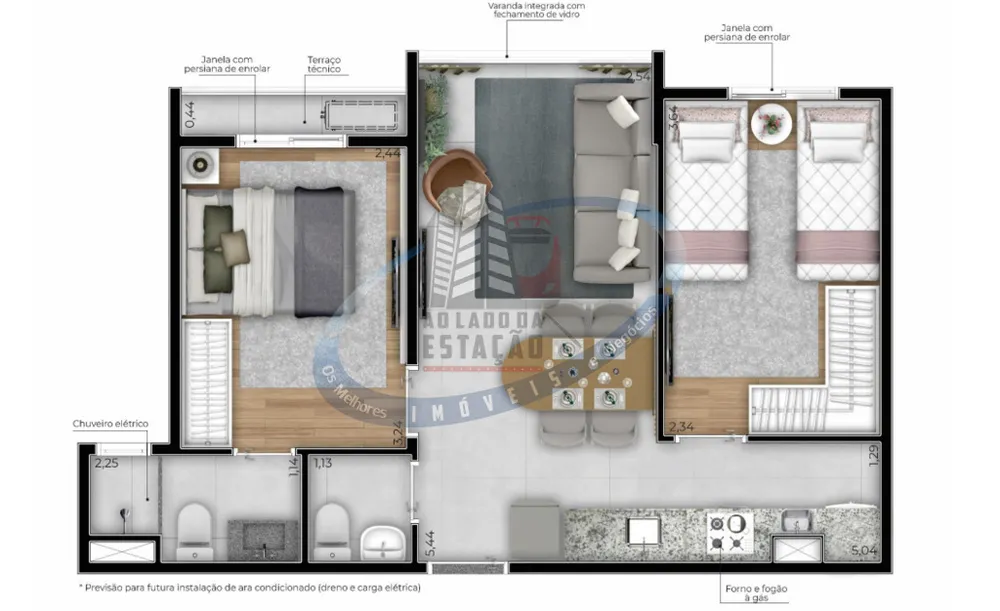 Apartamento, 2 quartos, 56 m² - Foto 4
