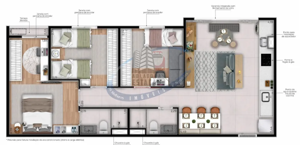 Apartamento, 2 quartos, 56 m² - Foto 11