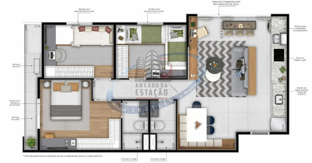 Apartamento, 2 quartos, 56 m² - Foto 6