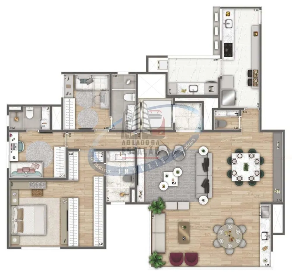 Apartamento, 3 quartos, 155 m² - Foto 4
