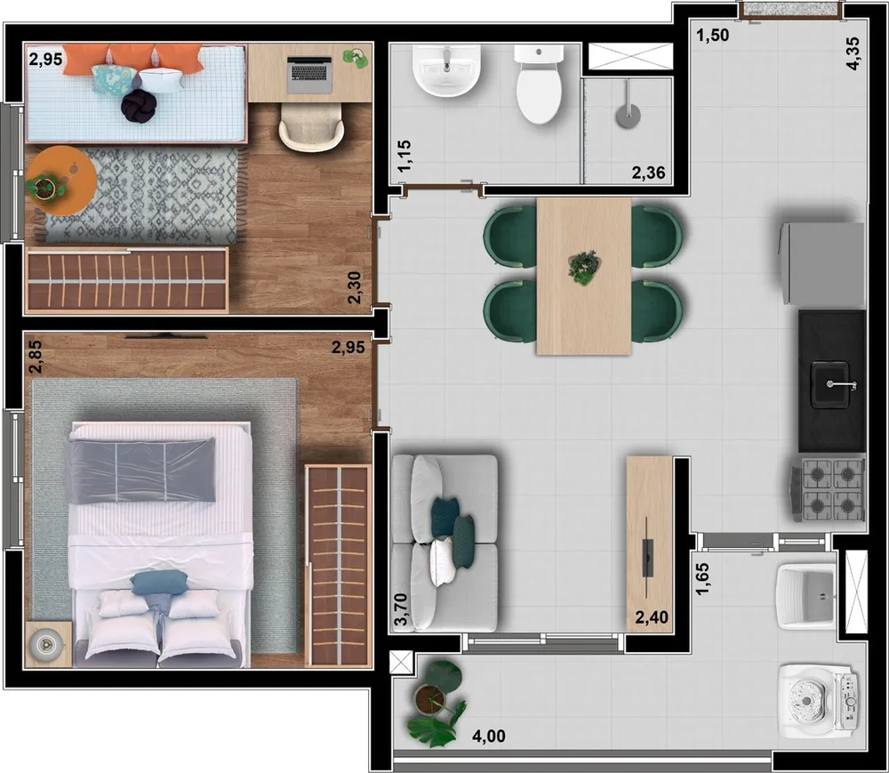 Apartamento, 2 quartos, 38 m² - Foto 11