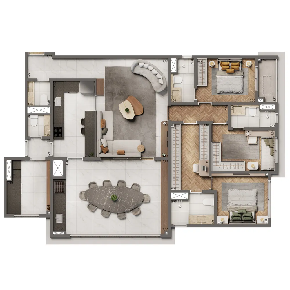 Apartamento, 2 quartos, 87 m² - Foto 12