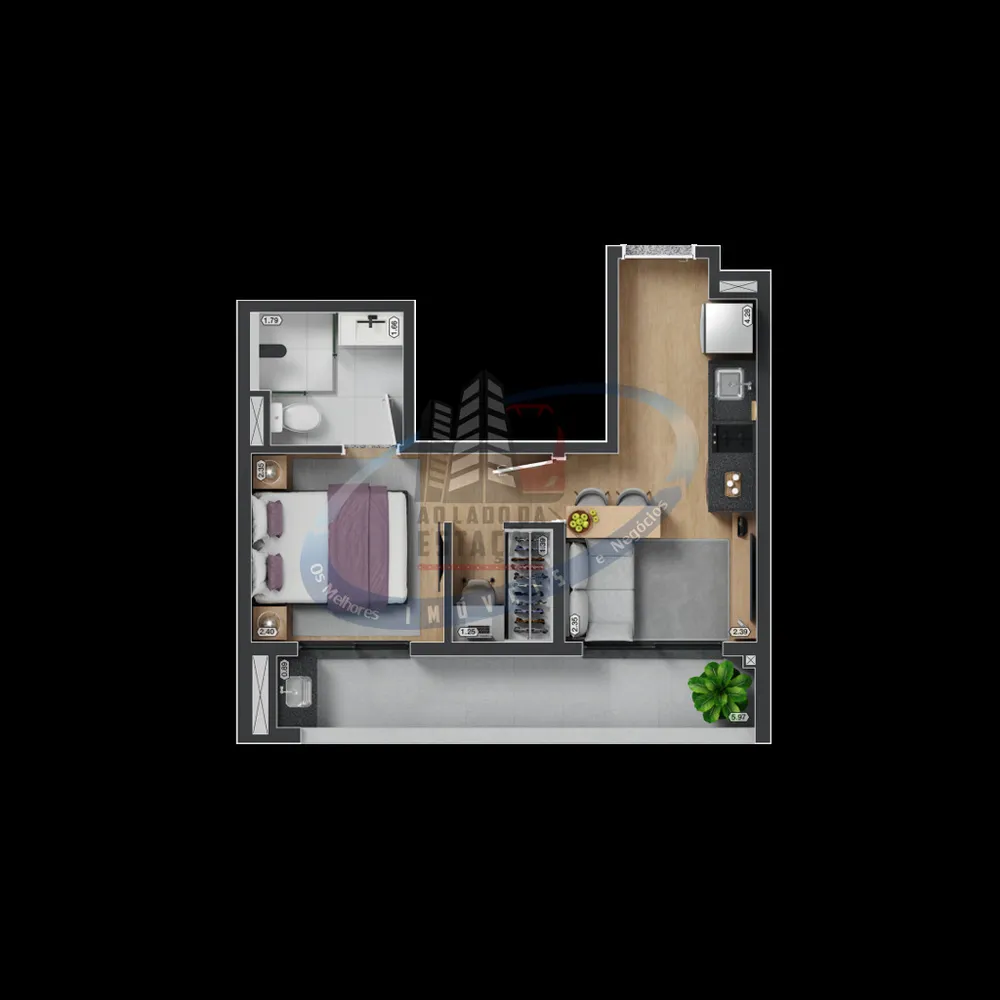 Apartamento, 2 quartos, 35 m² - Foto 5