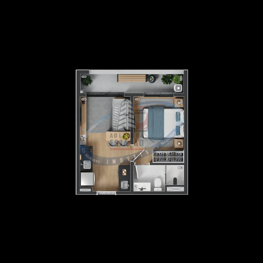 Apartamento, 1 quarto, 27 m² - Foto 6