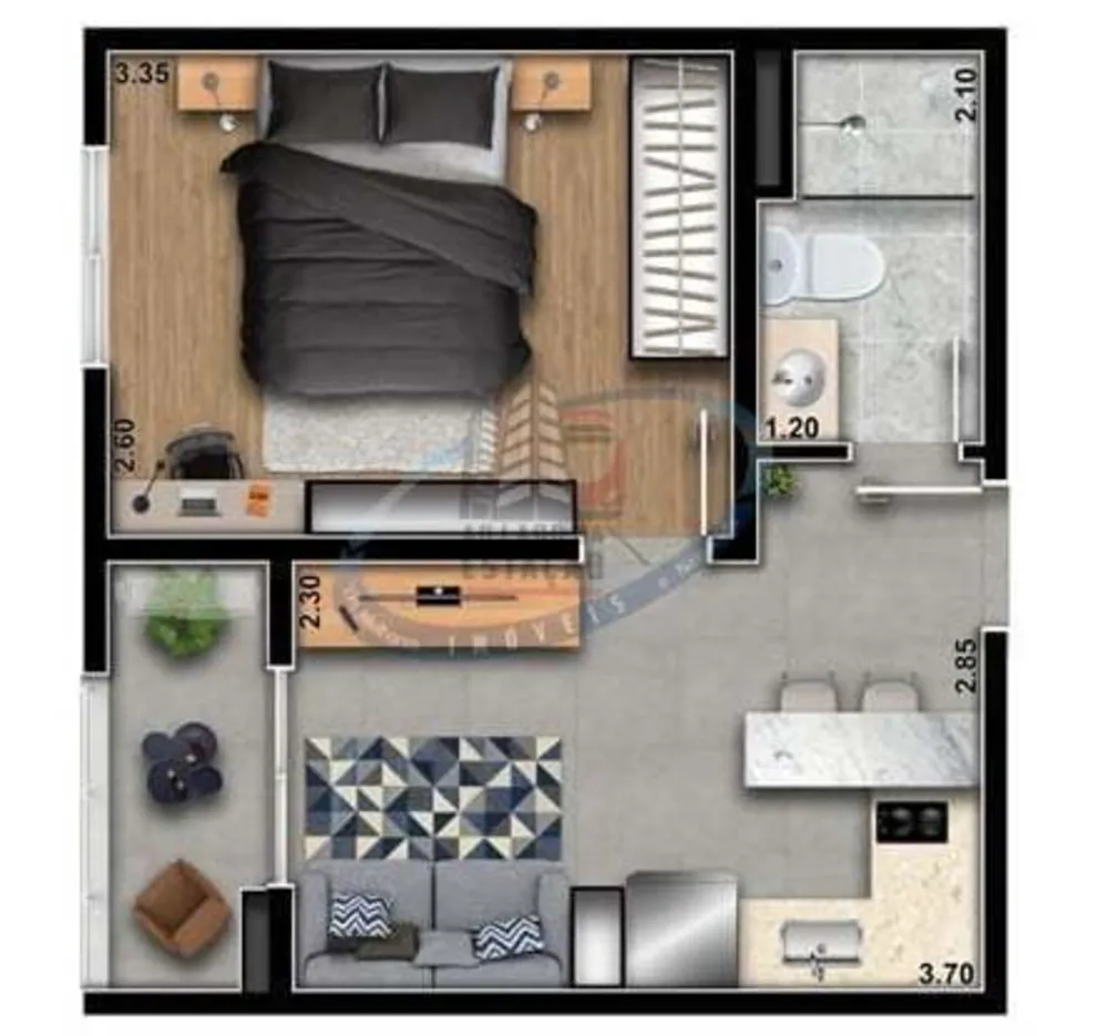 Apartamento, 3 quartos, 60 m² - Foto 3