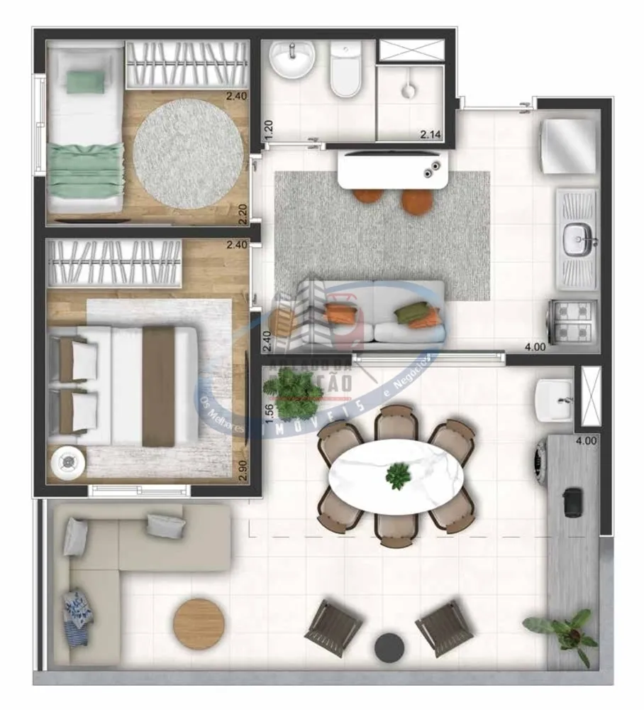 Apartamento, 2 quartos, 34 m² - Foto 12