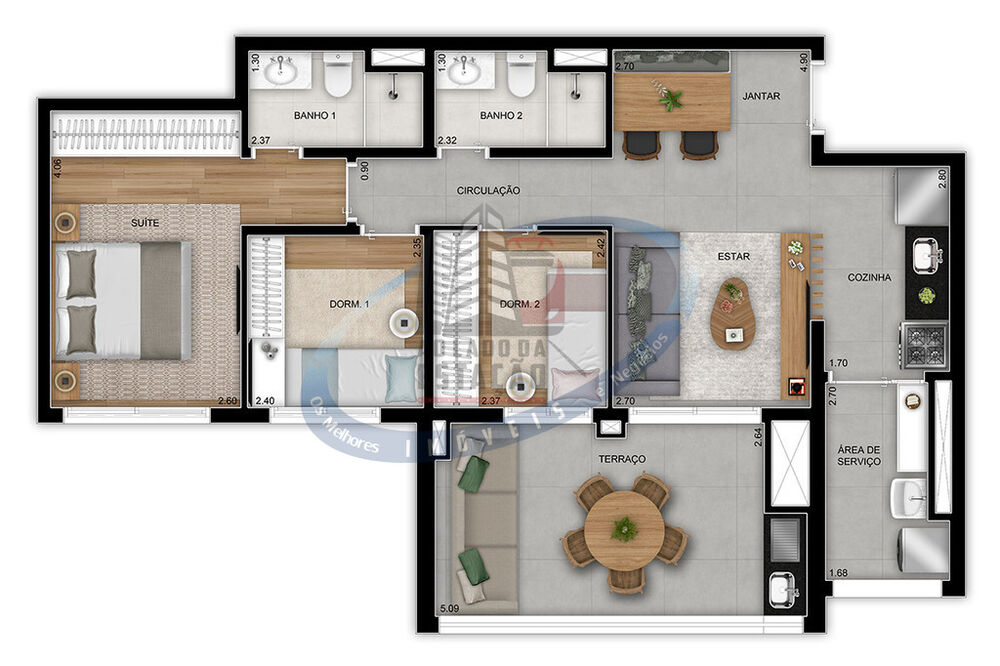 Apartamento à venda com 3 quartos, 81m² - Foto 19