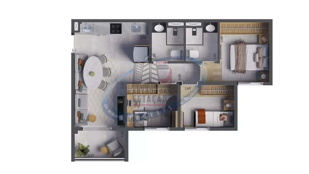 Apartamento, 2 quartos, 31 m² - Foto 8